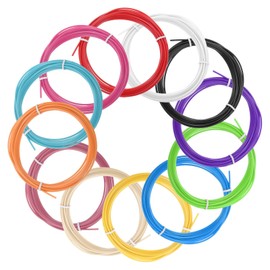 MECCANIXITY 12 Pcs 3D Pen Filament, 1.75mm Dia 16.4ft Length Per Color PLA 3D Printing Pen Filament Refills for 1.75mm 3D Printing Pen, 12 Colors