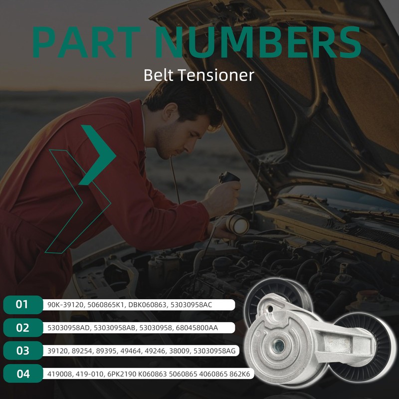 Engine Serpentine Belt Drive Kit Fit for Jeep Liberty KJ