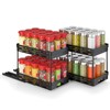 Pull Out Spice Rack Organizer for Cabinet, 2 Pack Widen