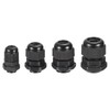 MECCANIXITY 20 Pcs Cable Gland Kit PG7 PG9 PG11 PG13.5 PG16 Adjustable Cable Connectors,Waterproof Tight Conduit Connector Plastic Conduit Fitting Electrical Conduit Fitting,Black