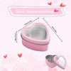 16 Pcs Metal Tins Jar 2 OZ Empty Heart Shaped