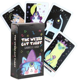 EIH1 1 Piece The Weird Cat Tarot, Tarot Cards, Learn to Lay, Tarot Cards, Tarot Cards English, Tarot Cards for Beginners, No Manual Required, multicoloured