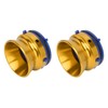 1 Pair NAB Hub Adapters Polished Aluminum Alloy Universal Loading