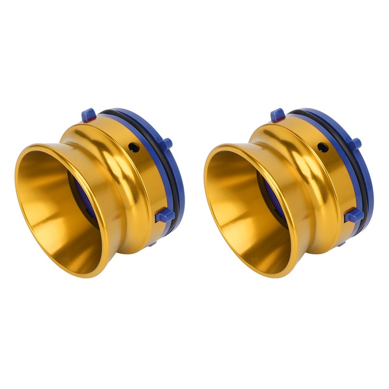 1 Pair NAB Hub Adapters Polished Aluminum Alloy Universal Loading
