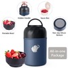Thermo Food Container - Insulated Food Container with Foldable Fork&