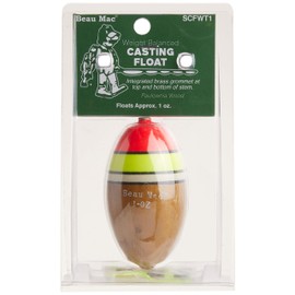 Beau Mac SCFWT1 Casting Float Weighted Wood 1oz