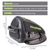 EHERDM PU Leather Motorcycle Backseat Bag Portable Bike Sports Carry