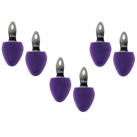nico Shoe Tree Shoe Shaper Foam Handle Selection Contour Silver Purple Set of 3, purple