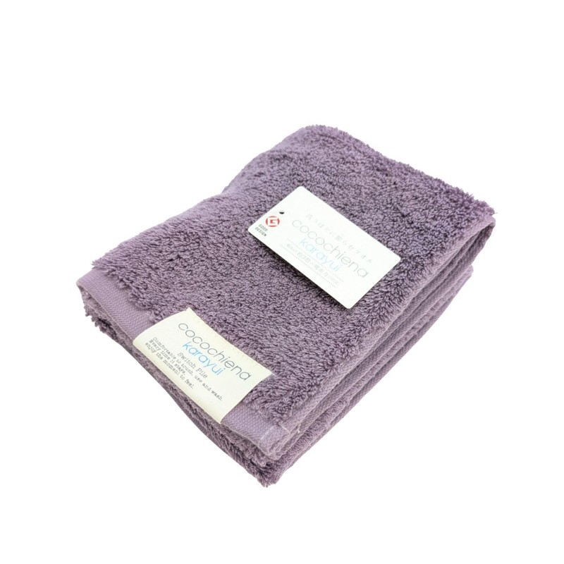 Nissen Shoko CE8020 Kokochena Karayui Face Towel, Dark Purple, Approx.