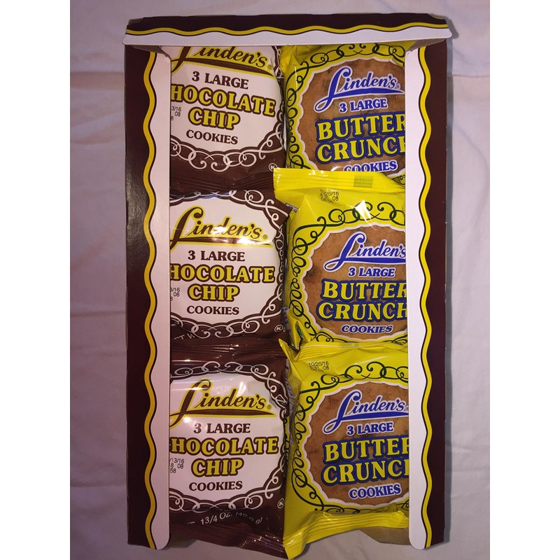 Linden's Cookies Butter Crunch and Chocolate Chips 9 each- Total