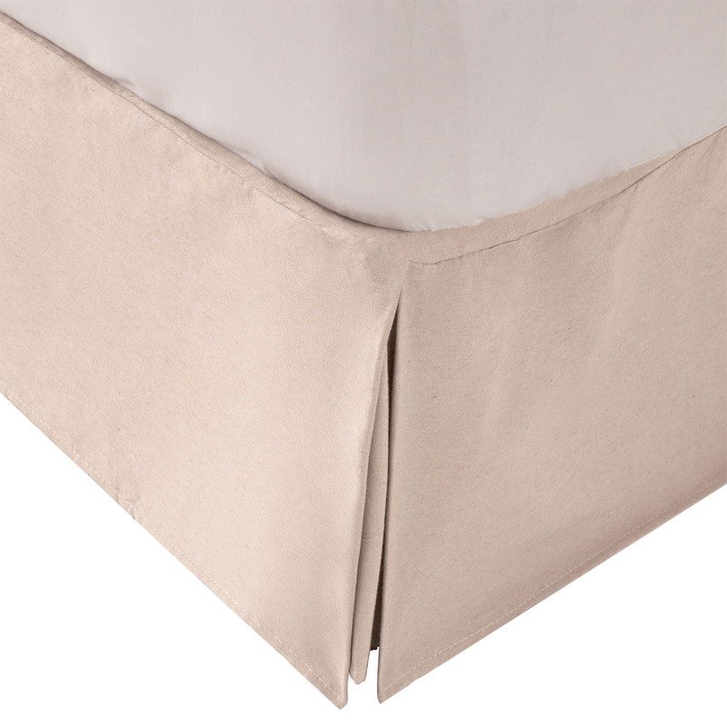 100 x 190/200cm Box Spring Bed Frame Cover 100cm Natural