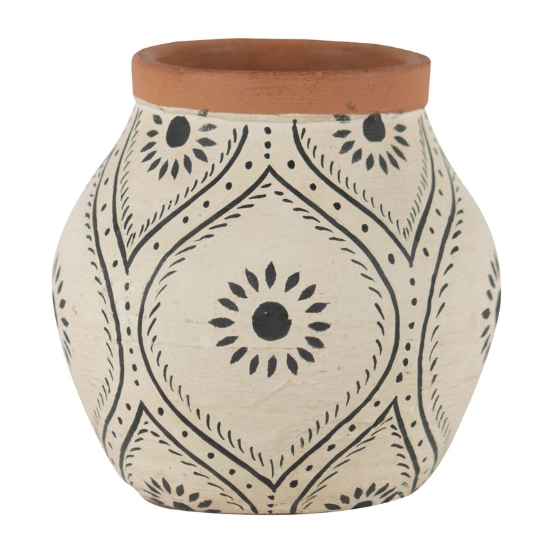 Foreside Home and Garden Natural Terracotta Bud Vase - Foreside
