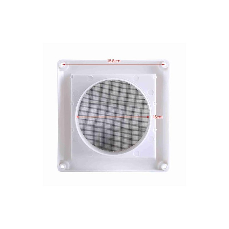 Plastic Air Vent Grille Cover Practical 3 Flaps Wall Ventilation