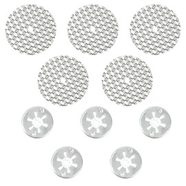 Vesaneae 5 Sets Car Heat Shield Repair Kit, 52 mm Repair Plates, 30 mm Clamping Discs for Repairing Insulation Pads, Heat Protection Plate Compatible with N90335004