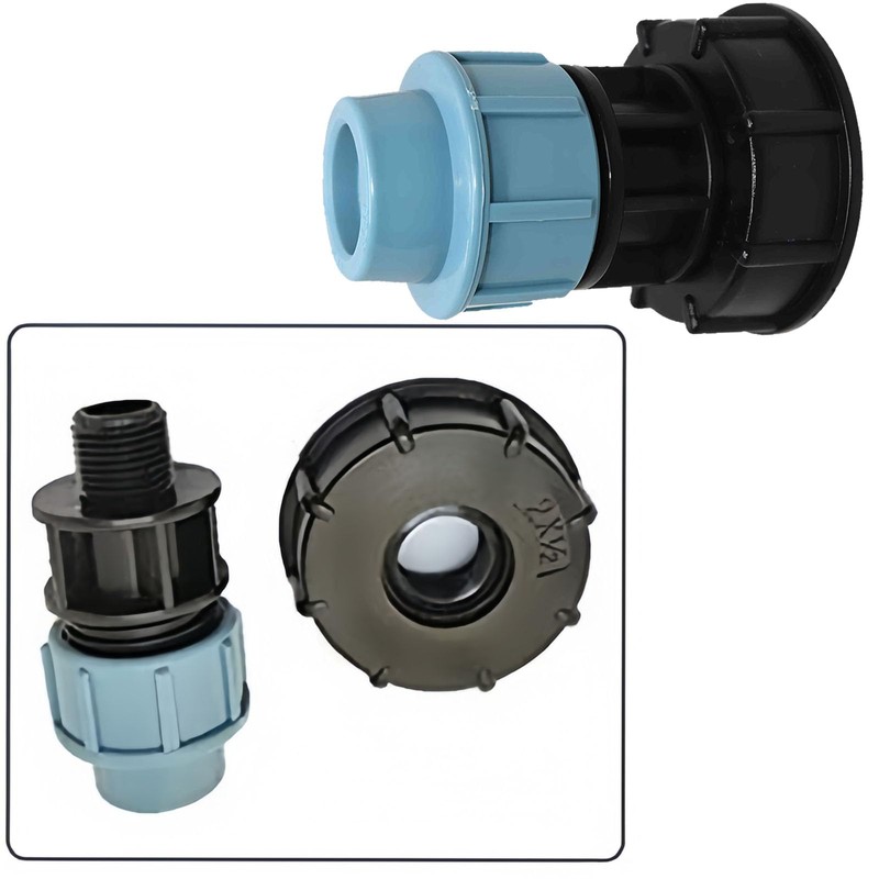 MACHSWON s60x6 Adapter IBC Tank Thread Connector for Mdpe Water