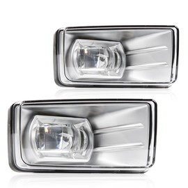 Cherbo LED Fog Lights fit for Chevy Silverado 2007-2017 GMC Suburban Yukon Fog Lamps, Front Bumper Fog Driving Lights Assembly1 Pair Driver & Passenger Side