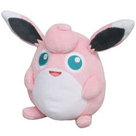 Sanei Boeki PP186 Pokémon All Star Collection Plush Toy, Wigglytuff, Size S, W 7.1 x D 4.3 x H 6.5 in (18 × 11 × 16.5 cm)