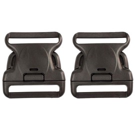 ROCOTACTICAL 2.25" Tri-Release Buckle Set, Replacement Buckle System for 2-1/4in Duty Belt, 2-Pack, Black