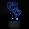 4.5V USB 3D Illusion Visual Romantic Night Lamp 7 Colors