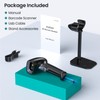 Anyeast Barcode Scanner with Stand, Bluetooth and Wireless Barcode Scanner,
