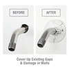 Danco 12005 Shower Arm Stabilizer Bracket and Flange Cover, No