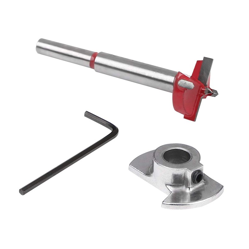 flintronic Forstner Drill Bit, 25mm Adjustable Positioning Drill Bit Set,