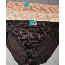 Vanity Fair Size 11 Vanity Fair Hi-Cut lot of 4 Nylon Panties