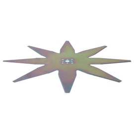 vhbw Replacement Blade Compatible with Zuccetti Ambrogio L85 Elite, L400, L250, L210, L200 Lawnmower - Replacement Blade Silver, Stainless Steel (Rust-Proof)