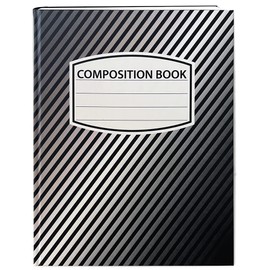 BookFactory Composition Notebook - 100 Pages, 8.5" x 11", Hardbound (JOU-100-7CS-VM(Composition))