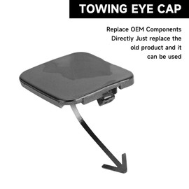 Yollky Rear Bumper Tow Hook Cover Cap for Infiniti Q50 2.0L L4 - Gas, 3.0L V6 - Gas, 3.5L V6 - Electric/Gas 2014-2017 | Durable and Sturdy | 85071-4GA0A | Tow Hook Eye Hole Cover Cap - Gray