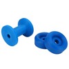 3pcs Trailer Bow Stop Roller Blue PVC Keel Roller Wear