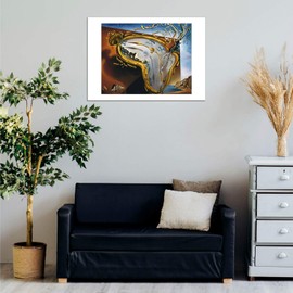 Spiffing Prints Salvador Dali Soft Watch at the Moment of Explosion - Small - Semi Gloss - Framed
