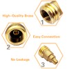 BesNPT Solid Brass Propane Gas Fitting Hose Adapter, QCC1 Type1
