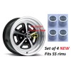 NYRM Chevelle SS Rims Centers Chrome Center Wheel with SS
