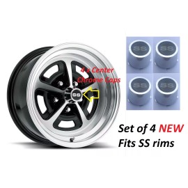 NYRM Chevelle SS Rims Centers Chrome Center Wheel with SS Logo 69-70 Set of 4 NEW