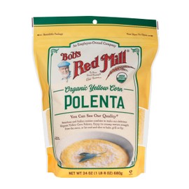 Bob's Red Mill Organic Corn Grits / Polenta, 24oz (Pack of 4) - Vegan, Kosher