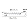 AIMALL Space-Saving Clothes Hanger 15x1.8in Iron Multi-Layer Organiser with 9
