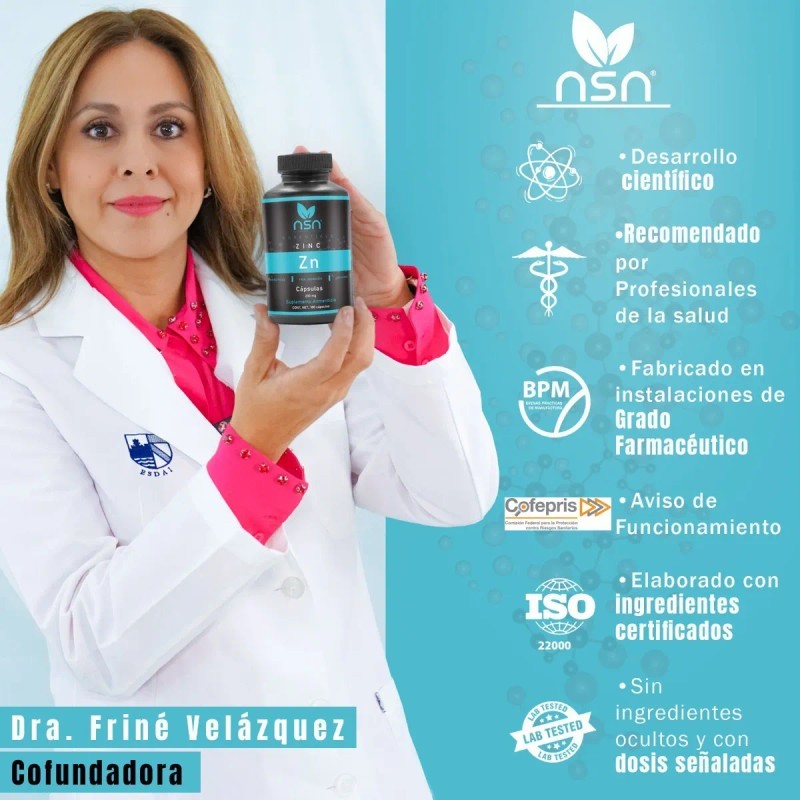 Nsn Zinc | Gluconato Zinc | Inulina Y Prebióticos |