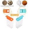 URALFA 24 Travel Spice Containers with 2-in-1 Lids, Seasoning Containers