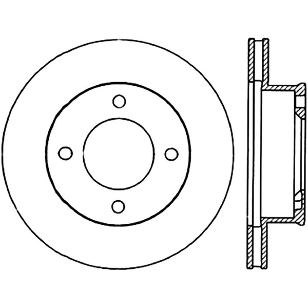 Centric Parts 121.45021 C-Tek Standard Brake Rotor