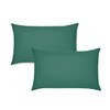 Catherine Lansfield Easy Iron Percale Standard Pillowcase Pair Dark Green