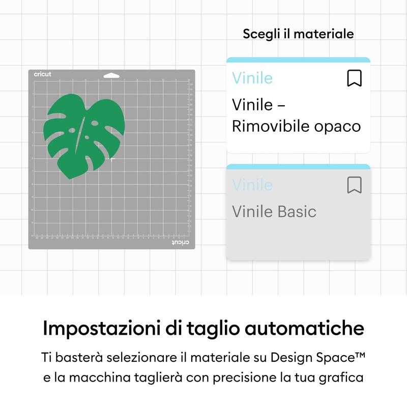 Cricut Foglio di vinile adesivo permanente, 30,5 cm x 1,2