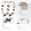 2PCS 4.5" T-Bolt Stainless Steel Hose Clamp with 121-129mm Working