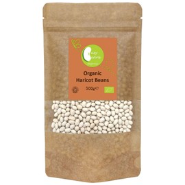 Organic Haricot Beans - Certified Organic - by Busy Beans Organic (500g)