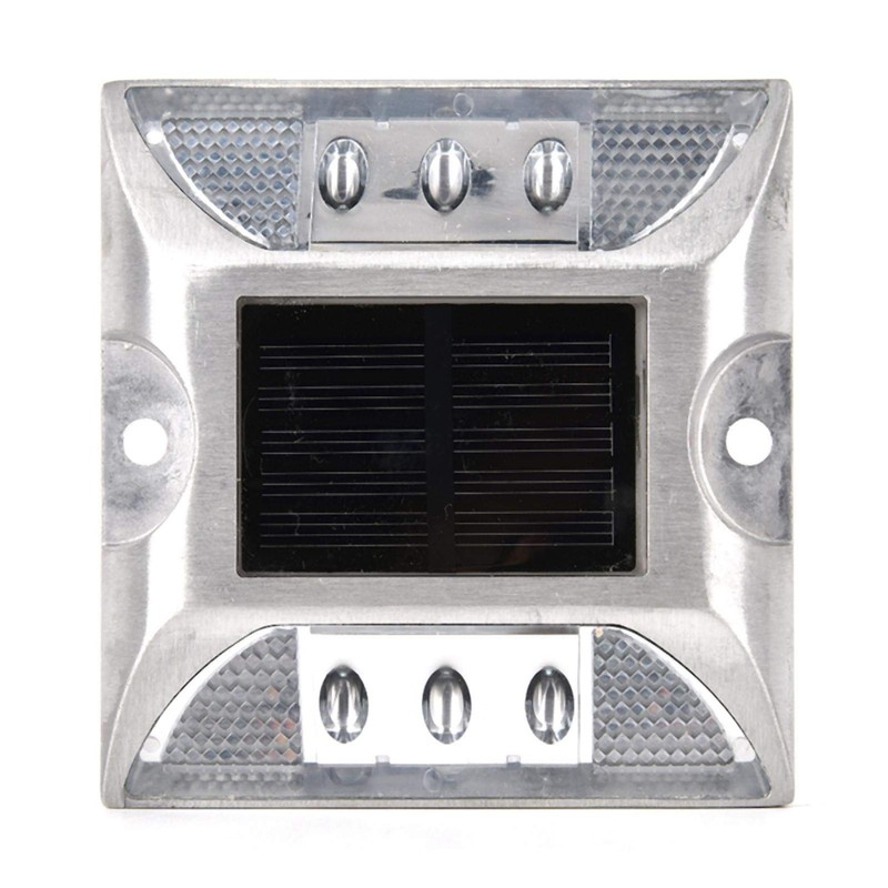 LED Solar Power Ground Marker Lights Outdoor Driveway Road Stud