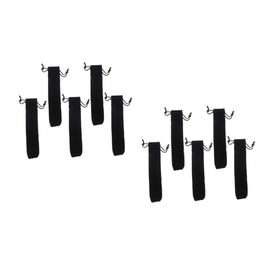 Operitacx 2 Sätze Federmäppchen Aus Samt Pen Pouch Stifttasche Stiftbeutel Für Leerer Stift Hülle Für Stiftbeutel Flusen Stiftbeutel Stifthülle Mit Kordelzug Flanell Black 5 Stück * 2