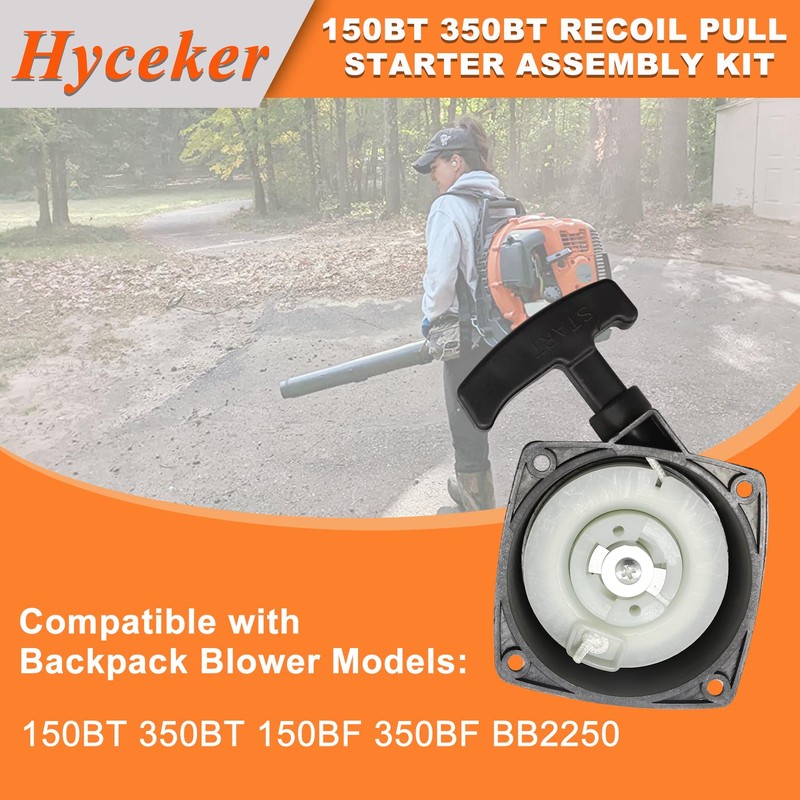 Hyceker 150BT 350BT Recoil Pull Starter Assembly Kit for Husqvarna