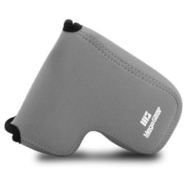 MegaGear Neoprene Case Compatible with Sony Alpha A6600 (18-135mm) - Grey