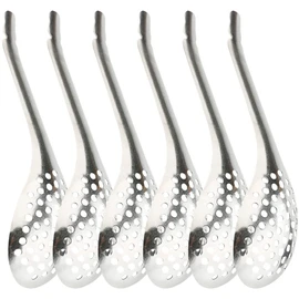 Gadpiparty Set of 6 Caviar Slotted Spoons Spherification Tools Kitchen Accessories Comfortable to Hold Sturdy