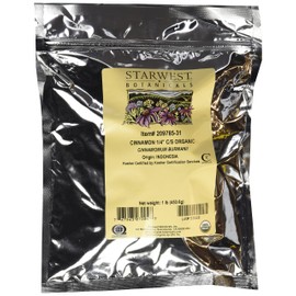 Starwest Botanicals Organic Cinnamon Cut, 1-pound Bags (Pack of 3)